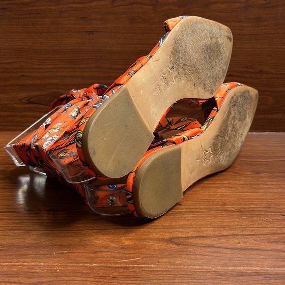 Sam Edelman Orange Flat Sandals - Picture 5 of 5